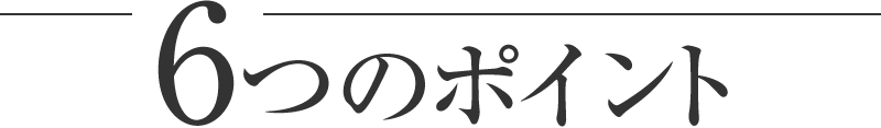 6つのポイント